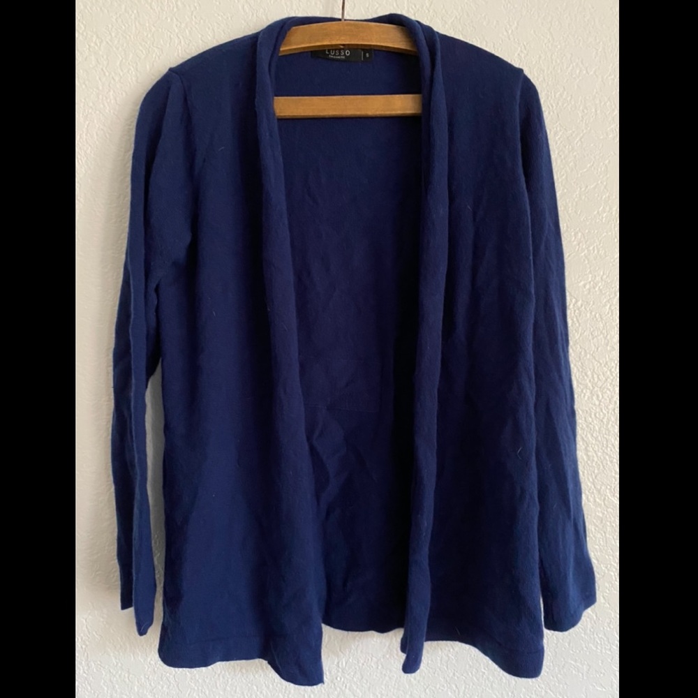 Blue cashmere cardigan